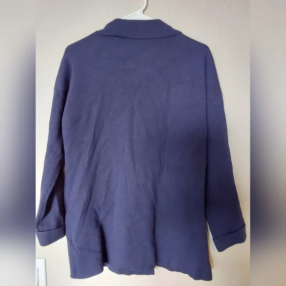 Women's size Large Navy Blue Blazer - Picture 6 of 7